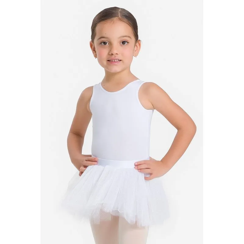 SAIA DE TULE CRISTAL INFANTIL - CLASSIC 26/27 - BRANCO P