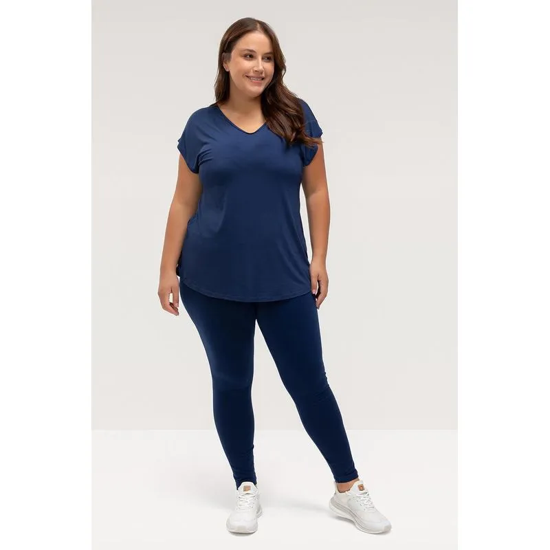 CALÇA LEGGING HIGH COMPRESSION PLUS SIZE - ESSENTIALS 26 - MARINHO G
