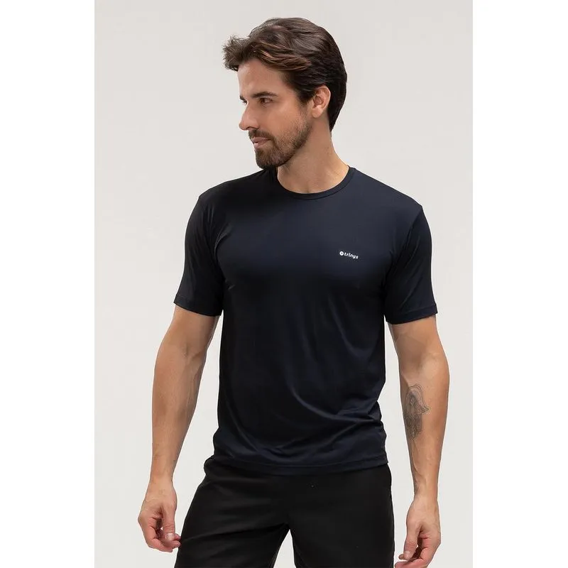 T-SHIRT ECO DRY ID MASCULINA - ESSENTIALS 26 - PRETO G