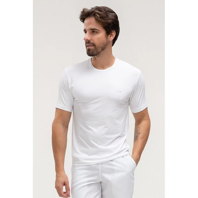 T-SHIRT ECO DRY ID MASCULINA - ESSENTIALS 26 - BRANCO G/L