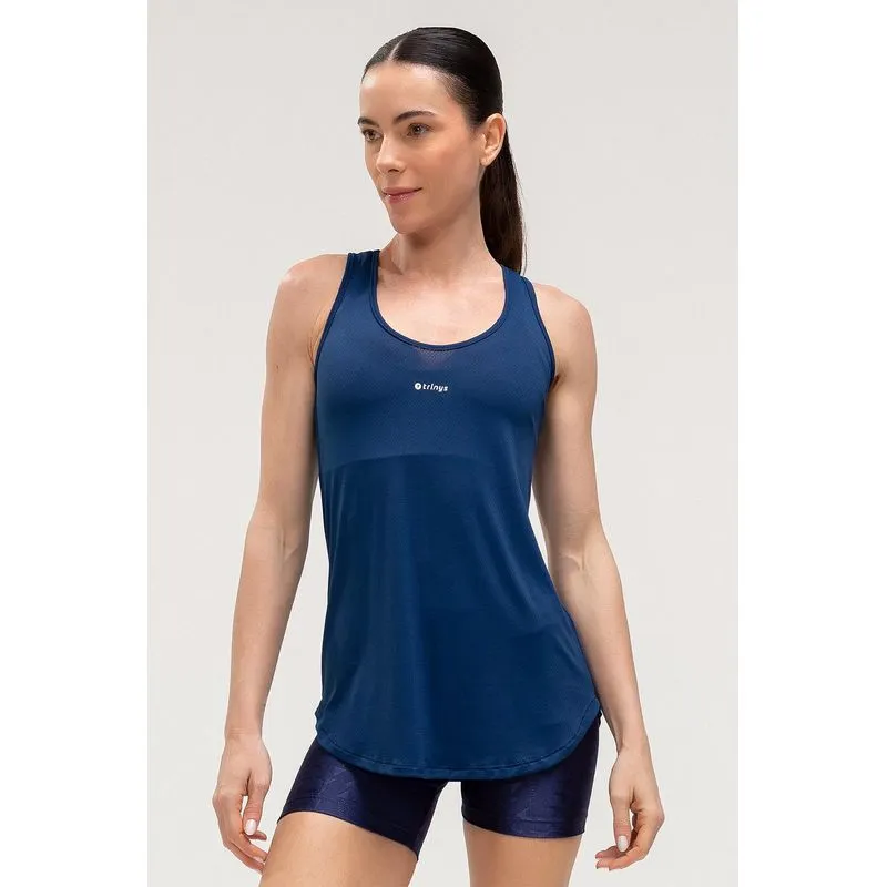 CAMISETA REGATA BREATHE - ESSENTIALS 26 - MARINHO GG