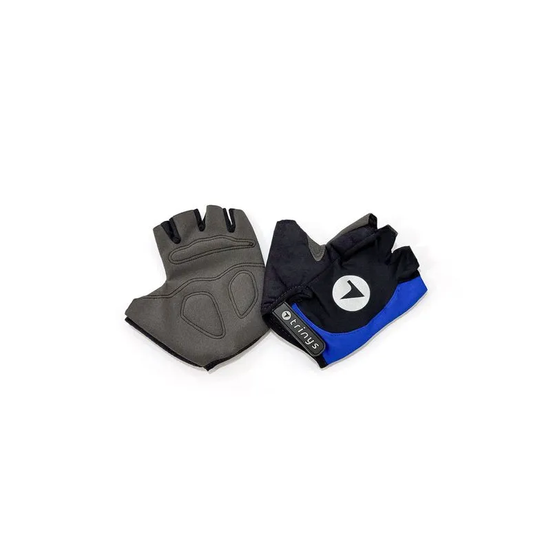 LUVAS DE CICLISMO UNISSEX COM PROTEÇÃO - COR PRETO/AZUL ROYAL M\M