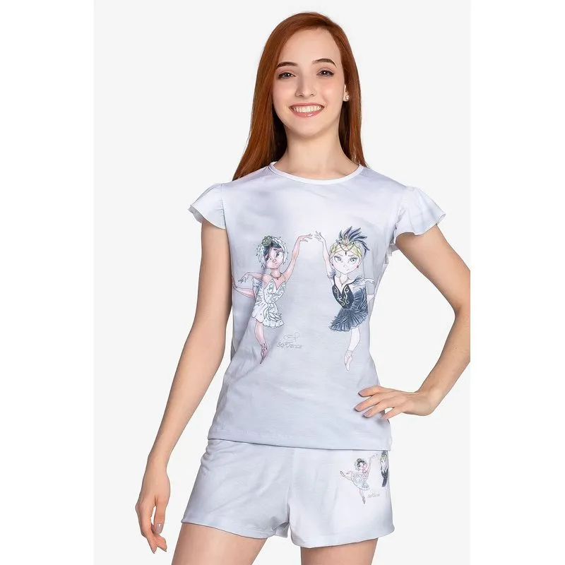 SD-1789 Pijama Curto - Adulto SL1448 P