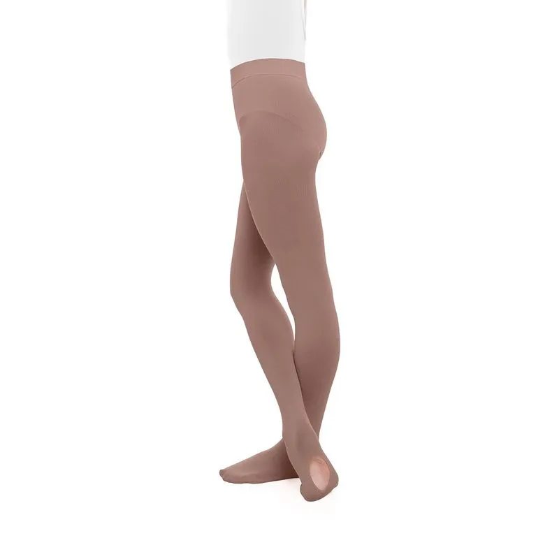 MEIA-CALÇA COM PÉ CONVERSÍVEL - INFANTIL MOCHA G\GG