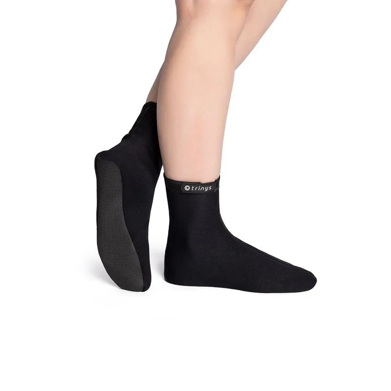 Sapatilha Cano Alto com Velcro para Beach Tennis - Preto Preto 38-39