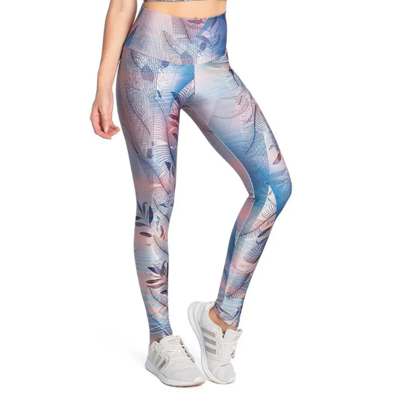 Legging Trinys Trilobal Fit Estampada F-14656 Feminina GG / AZUL