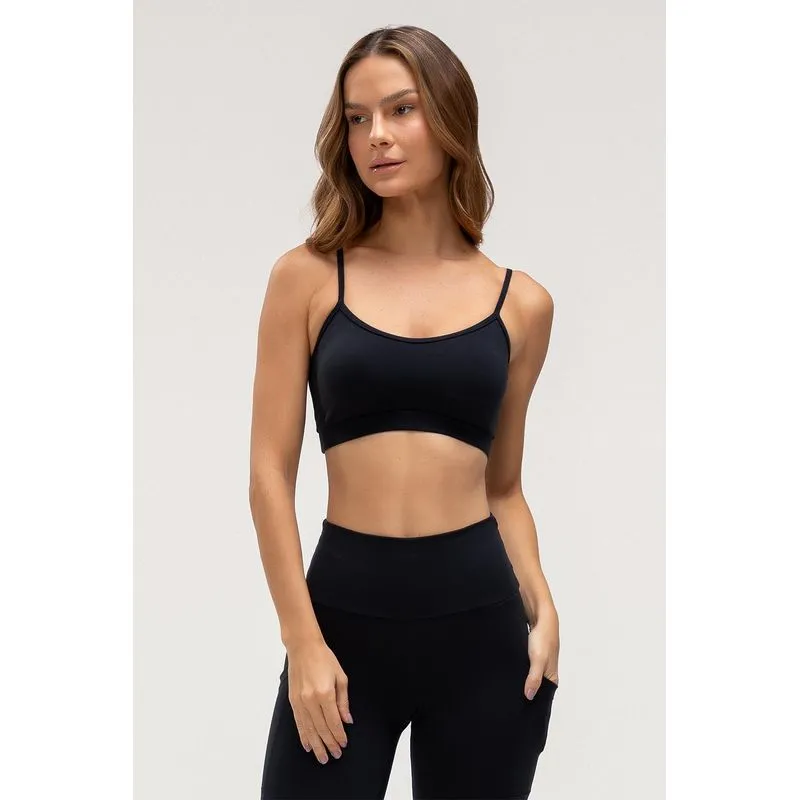TOP HIGH COMPRESSION COM BOJO REMOVÍVEL - ESSENTIALS 26 - PRETO G