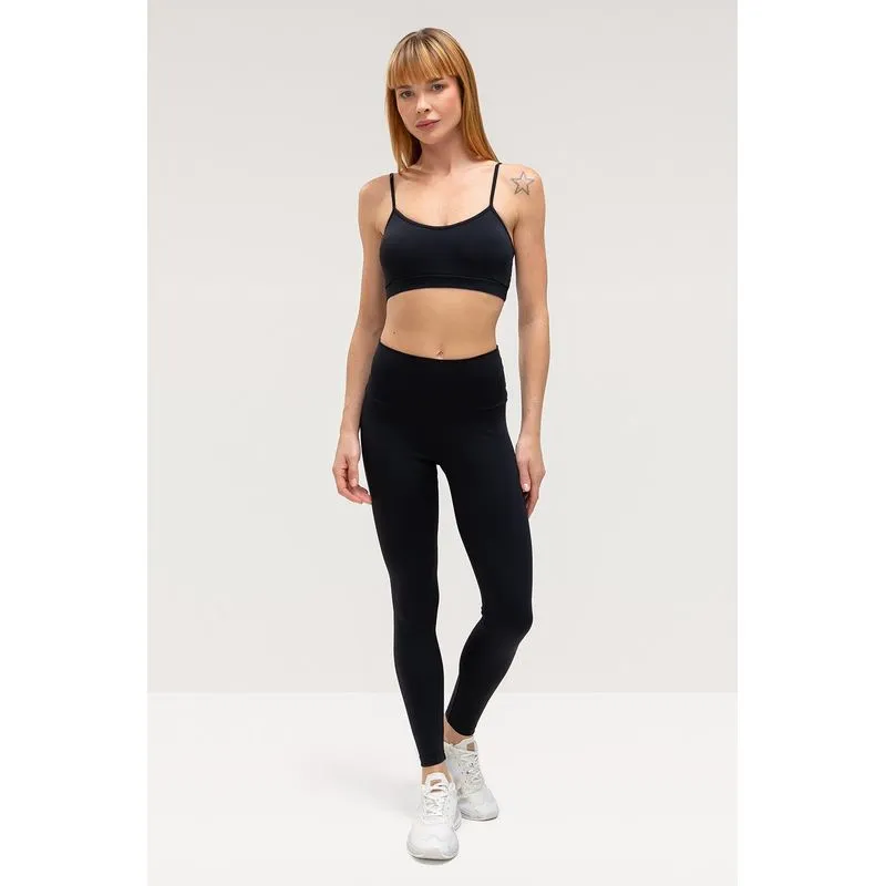 CALÇA LEGGING NAKAY COMFORT FIT COM BOLSO - ESSENTIALS 26 - PRETO P