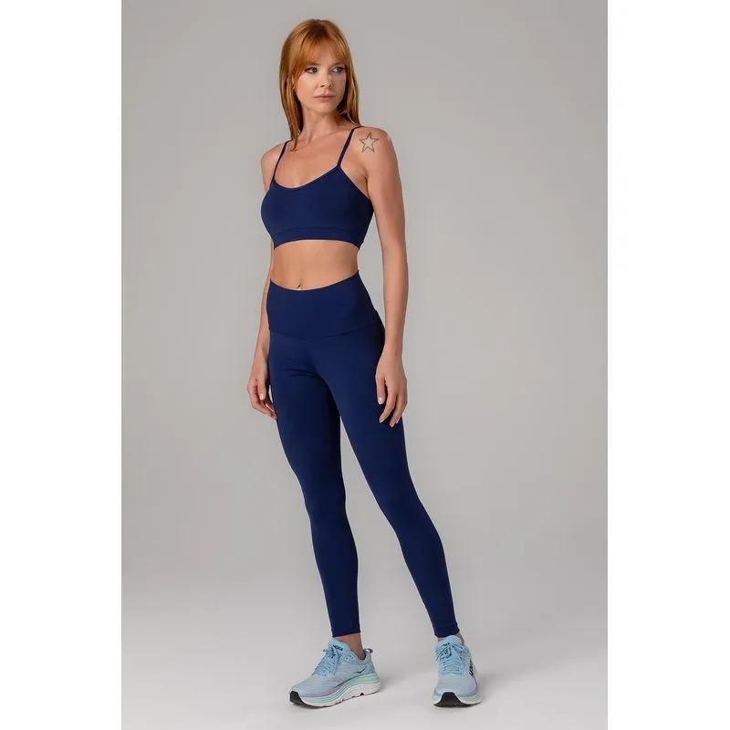 CALÇA LEGGING NAKAY COMFORT FIT COM BOLSO - ESSENTIALS 25 - MARINHO GG