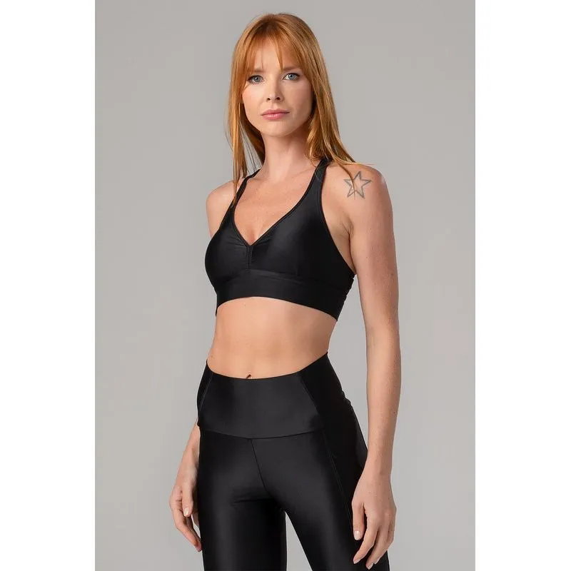 TOP COMFORT FIT ENERGY COM BOJO REMOVÍVEL ADULTO - PRETO GG/XL