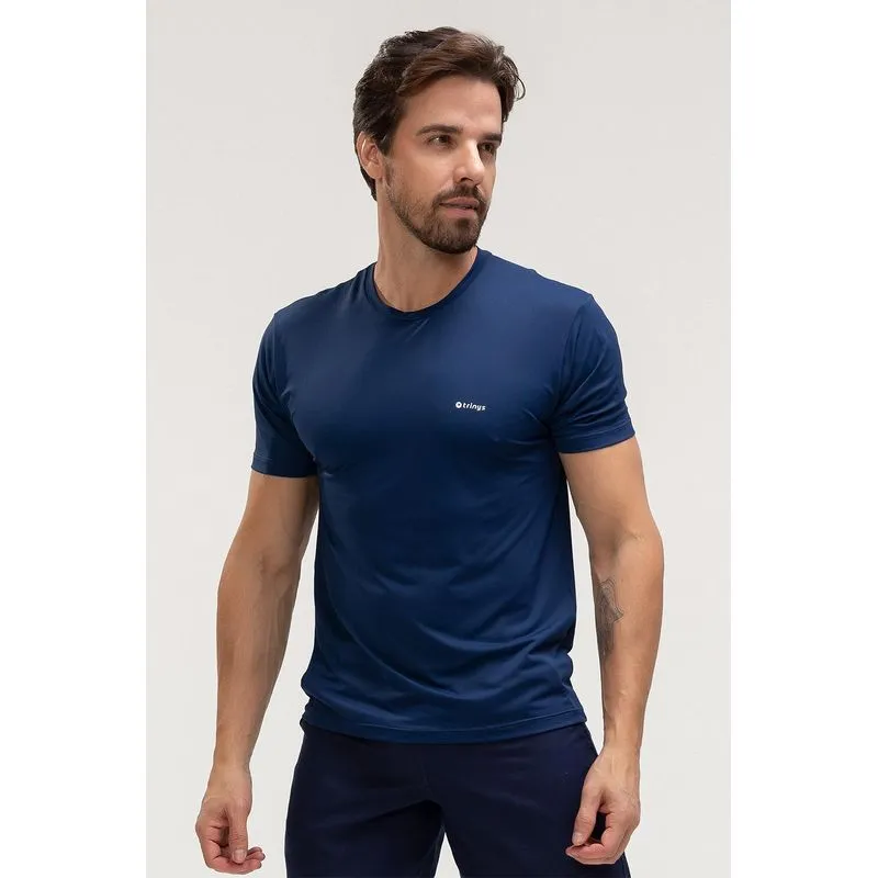 T-SHIRT ECO DRY ID MASCULINA - ESSENTIALS 26 - MARINHO GG/XL