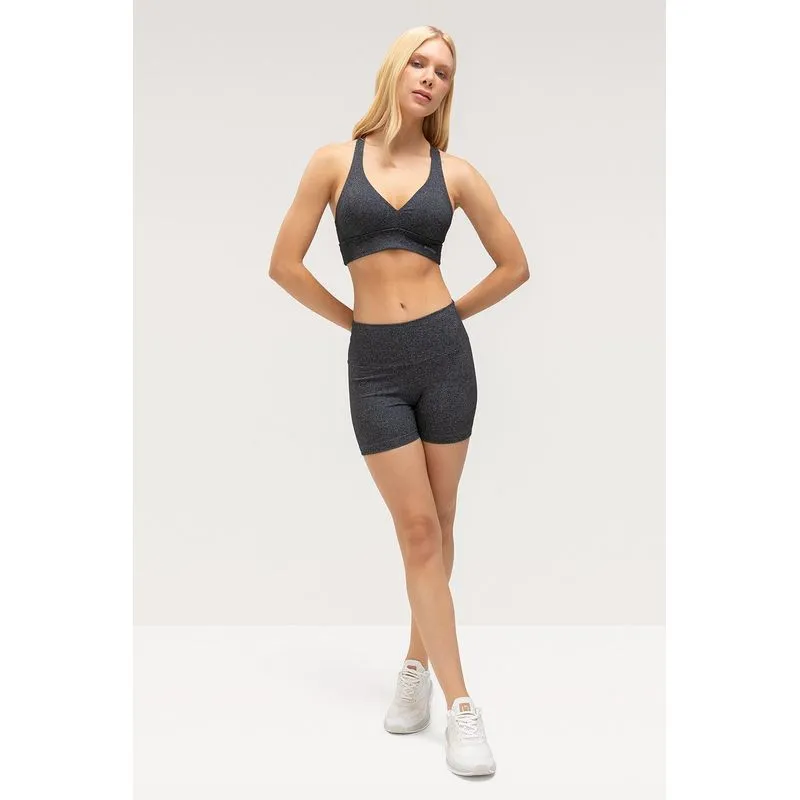 SHORTS FLEX - ESSENTIALS 26 - MESCLA PRETO G
