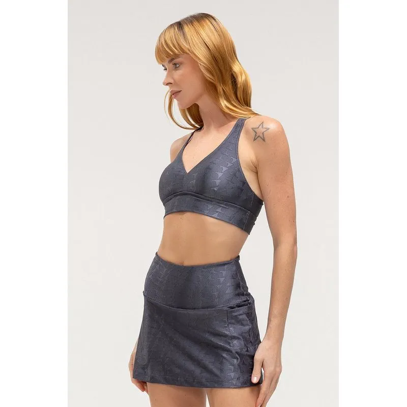 TOP JACQUARD ID DECOTE V COM BOJO REMOVÍVEL - ESSENTIALS 26 - CHUMBO M