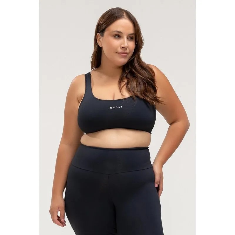 TOP FLEX PLUS SIZE - ESSENTIALS 26 - PRETO P