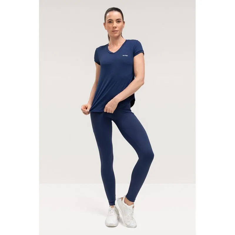 CALÇA LEGGING SOFT CORE COM BOLSOS - ESSENTIALS 26 - MARINHO P