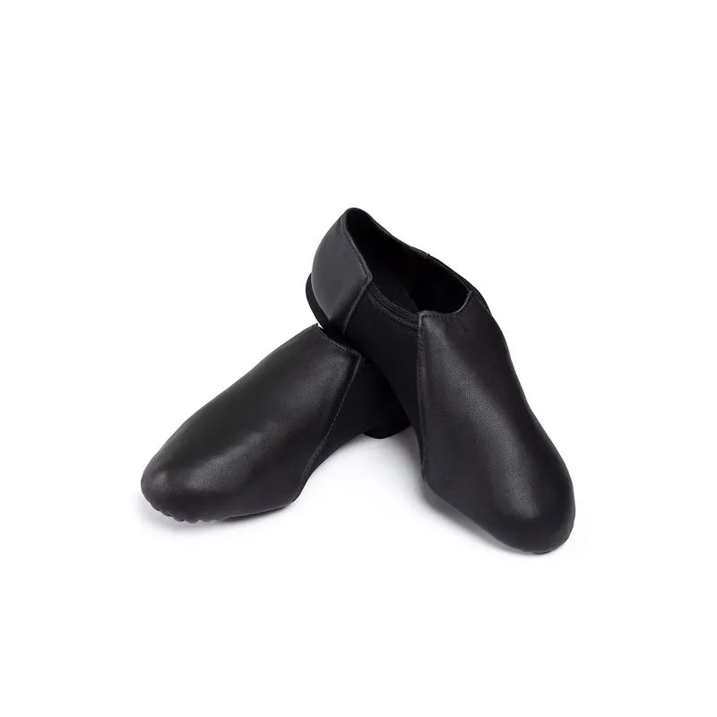 JZE43A - W - BOTINHA PROFISSIONAL JAZZ - SOLA DE CAMURÇA - PRETO 12S