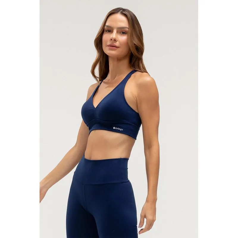 TOP HIGH COMPRESSION DECOTE V E BOJO REMOVÍVEL - ESSENTIALS 26 - MARINHO GG