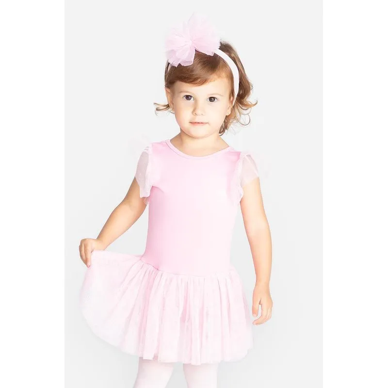 Collant Lili com saia - Infantil - SD2224 Rosa Forte G