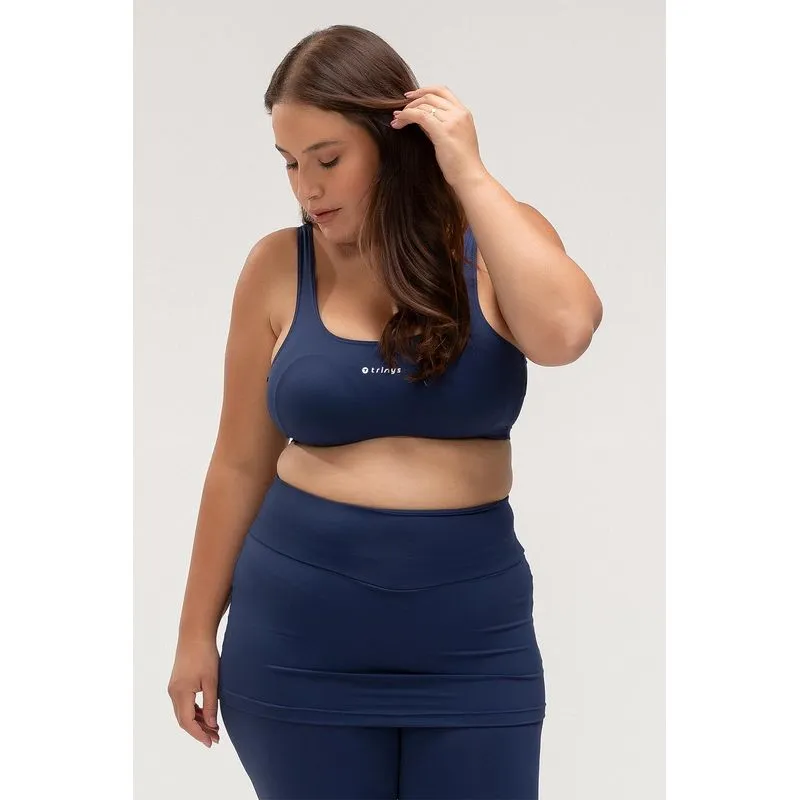 TOP SOFT TOUCH COM BOJO PLUS SIZE - ESSENTIALS 26 - MARINHO G