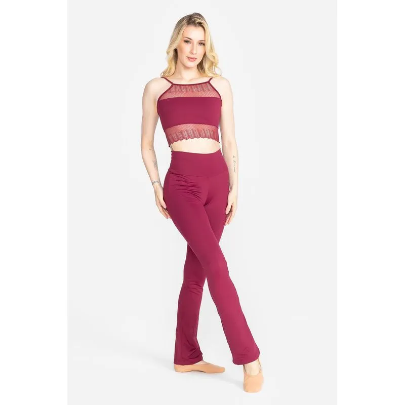 Calça Maria Sequinha - SD2145 Bordô G