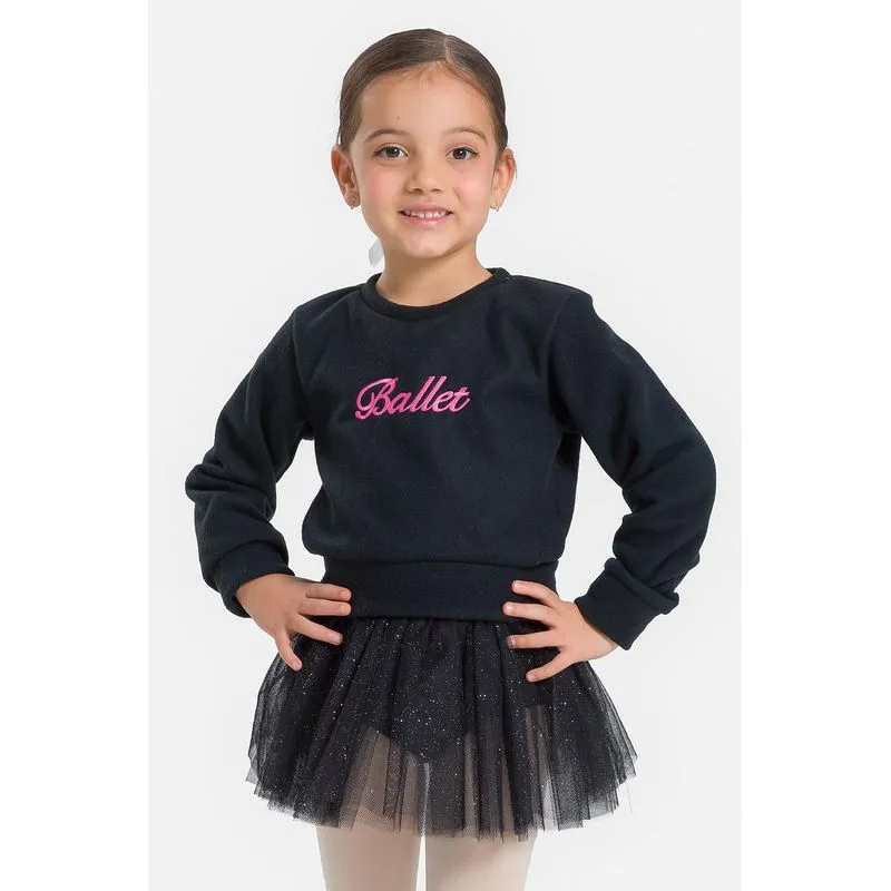 BLUSA BALLET INF. - CLASSIC 26/27 - PRETO P