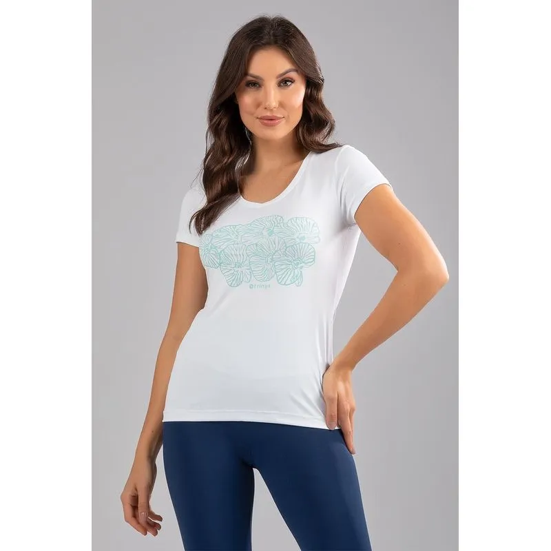 T-Shirt Eco Orquídea SPORTS 24 - Branco Branco GG
