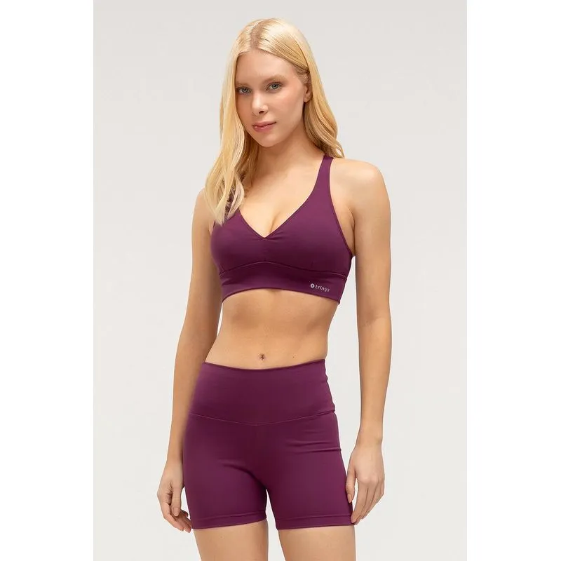TOP FLEX DECOTE V COM BOJO REMOVÍVEL - ESSENTIALS 26 - MALBEC GG