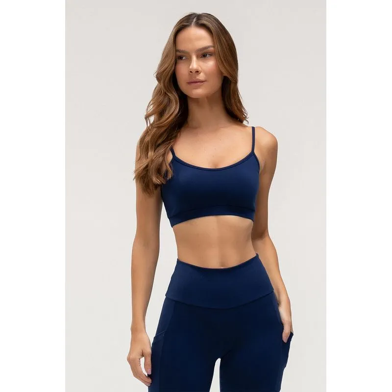 TOP HIGH COMPRESSION COM BOJO REMOVÍVEL - ESSENTIALS 26 - MARINHO M/M