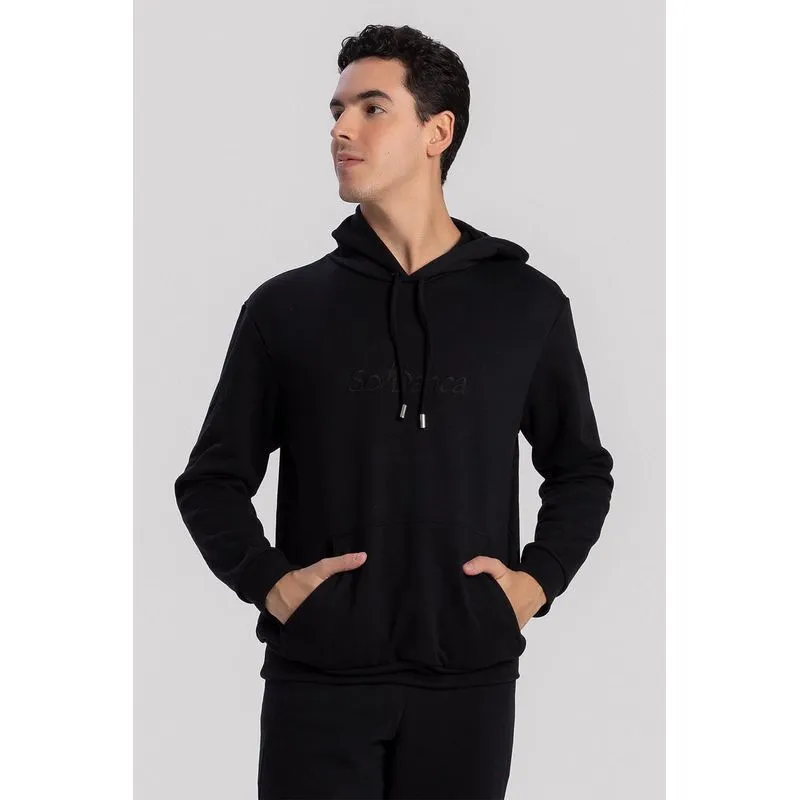 BLUSA COMFY COM CAPUZ ACTIVE 26/27 - PRETO G