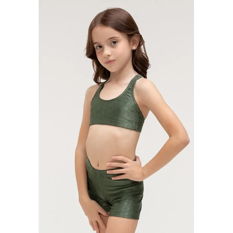 TOP JACQUARD ID INFANTIL - ESSENTIALS 26 - VERDE CROCO P