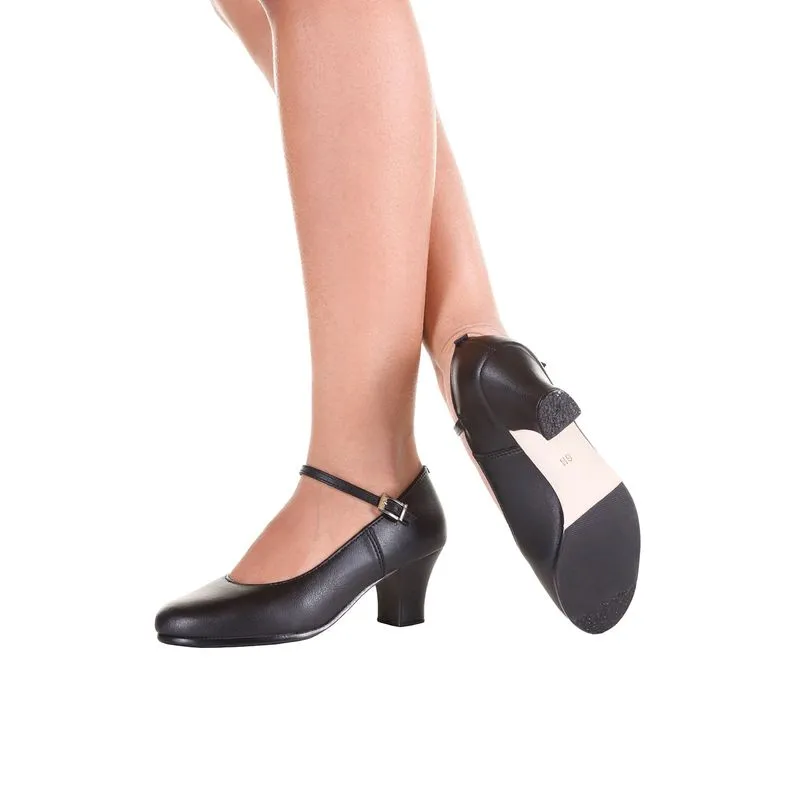 FL16 - Preto - Sapato Tacheado para Flamenco Sintético Preto - W - 34-34½