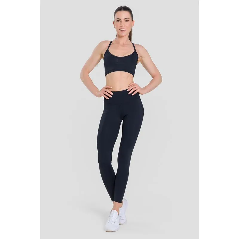 LEGGING COVER SCULPT COM BOLSO NO CÓS ADULTO - PRETO GG/XL