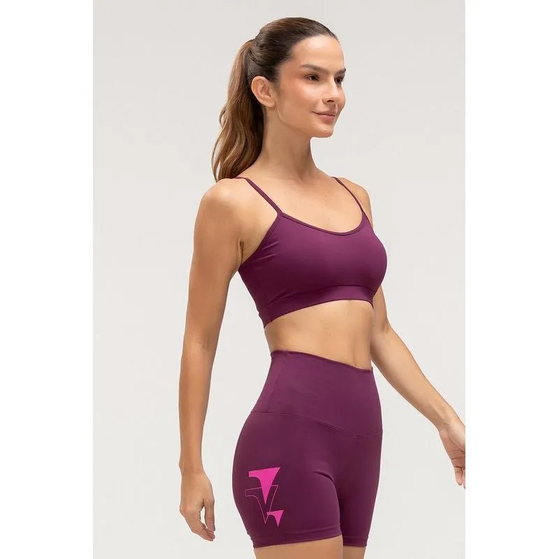 TOP FLEX COM BOJO REMOVÍVEL - ESSENTIALS 26 - MALBEC M