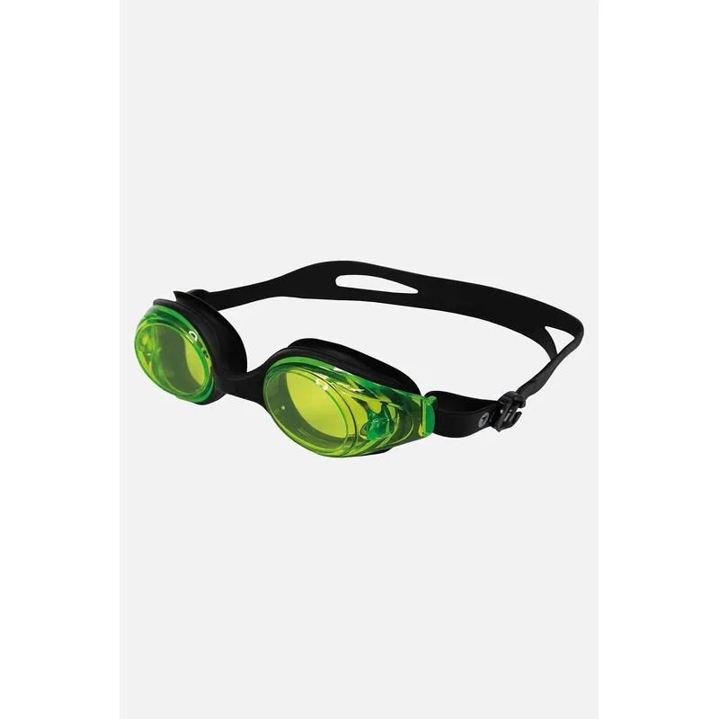 ÓCULOS PARA NATAÇÃO ADULTO - PRETO/VERDE UNI