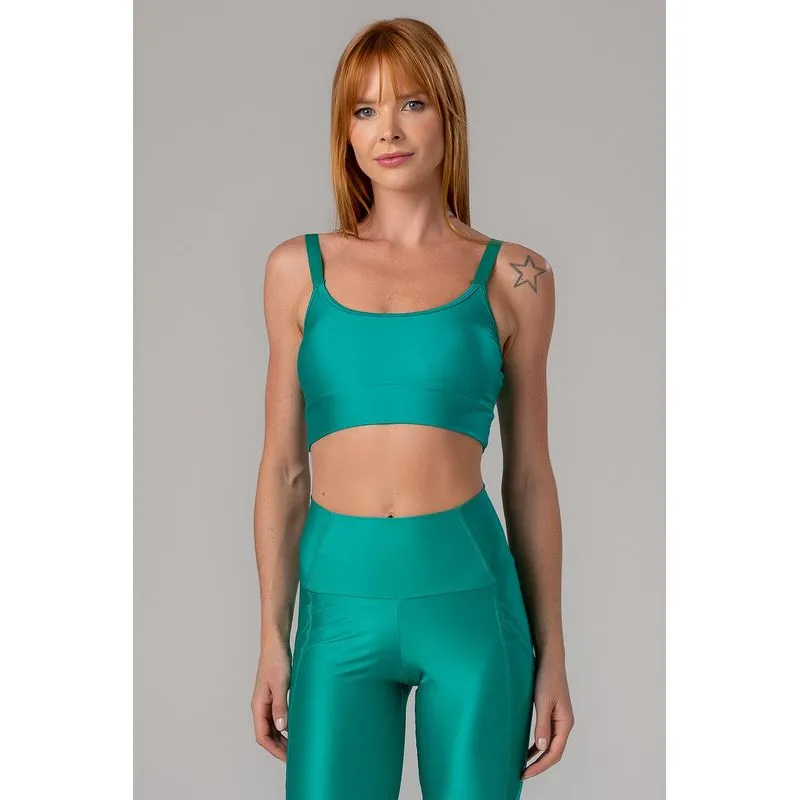 TOP ENERGY FIT AJUSTÁVEL COM BOJO - VERÃO25/26 - MALAQUITA P/S