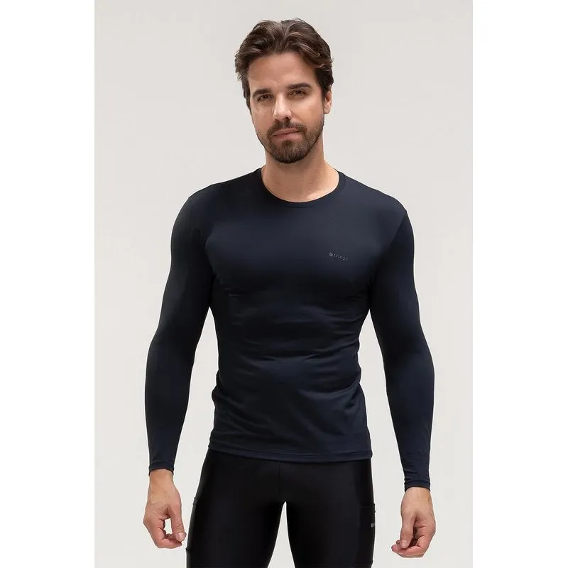 BLUSA BIO MANGA LONGA MASCULINA - ESSENTIALS 26 - PRETO M