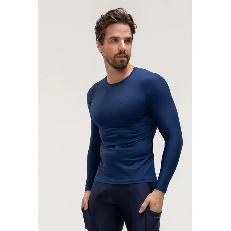 BLUSA BIO MANGA LONGA MASCULINA - ESSENTIALS 26 - MARINHO P