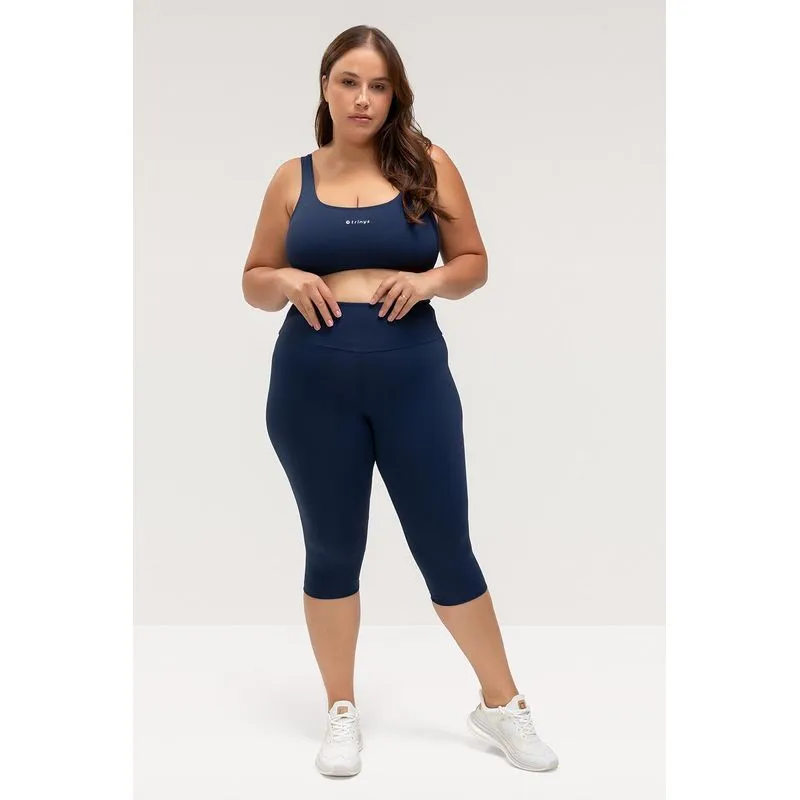 CALÇA CORSÁRIO FLEX PLUS SIZE - ESSENTIALS 26 - MARINHO P