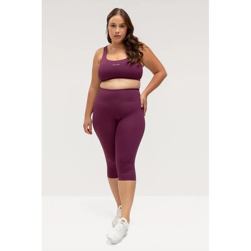 CALÇA CORSÁRIO FLEX PLUS SIZE - ESSENTIALS 26 - MALBEC P