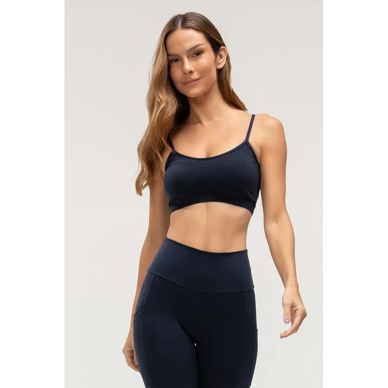 TOP HIGH COMPRESSION COM BOJO REMOVÍVEL - ESSENTIALS 26 - MARINHO EBONY GG