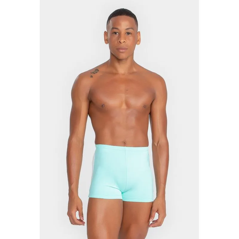 SHORTS MASCULINO VICENTE BE YOU/25 ADULTO - VERDE ARUBA / BRANCO G