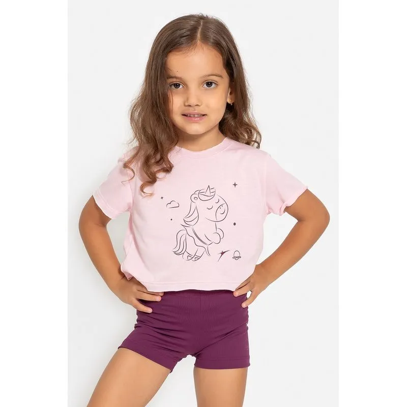 TOP MUNDO BAILARINÍSTICO/25 INFANTIL - ROSA FORTE P