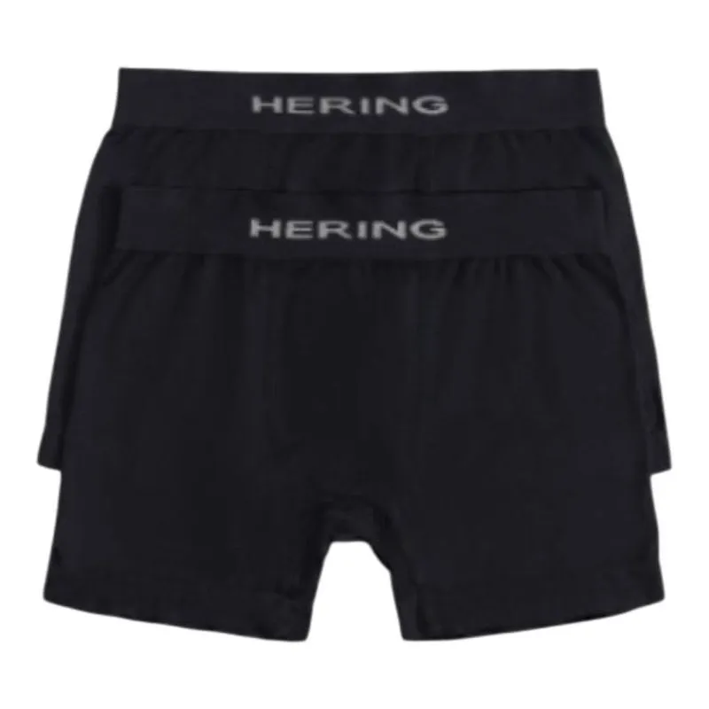 Kit 2 Cuecas Boxer XG Hering Sem Costura Com Elastano 2 Pretas (MP)