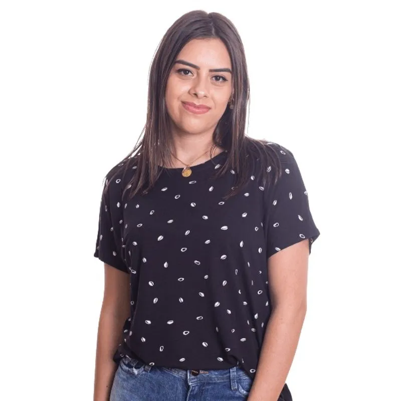 Blusa feminina hering preta E branca