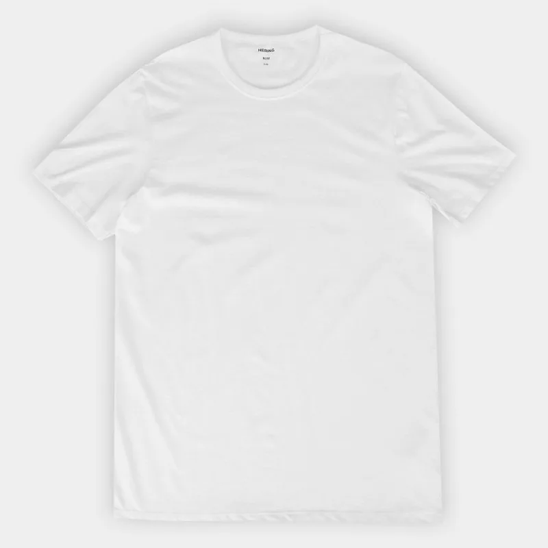 Kit Camiseta Hering Slim Masculina 5 Peças - Masculino - Branco