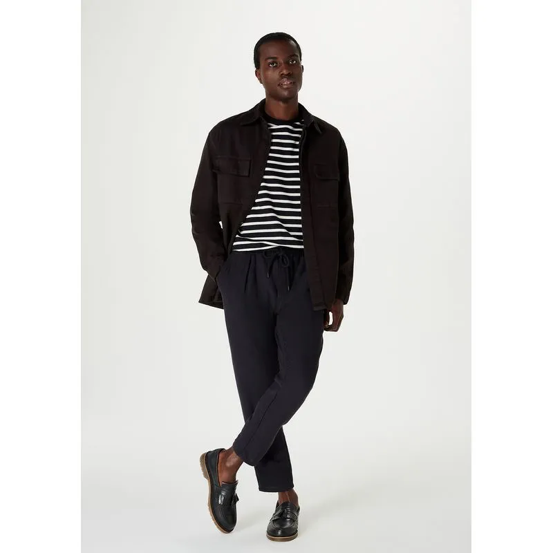 Calça Masculina Taper Em Tecido De Algodão - Preto M