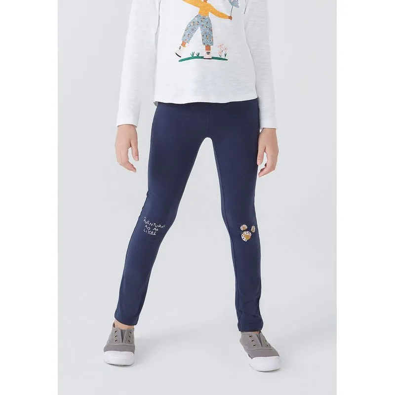Calça Legging Infantil Menina Estampada Hering Kids - Azul 008