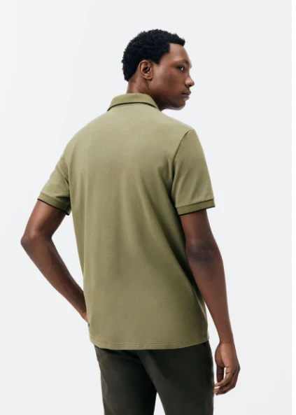 Camisa Polo Hering Básica Em Piquet Com Bordado Masculina - Verde EXG