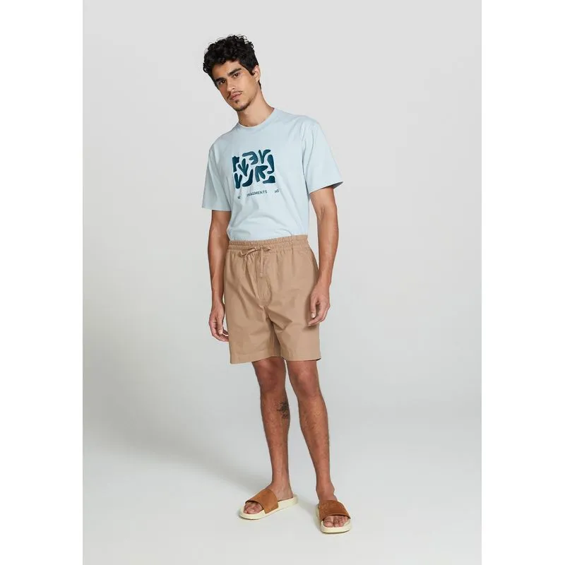 Bermuda Masculina Reta Em Algodão - Marrom P