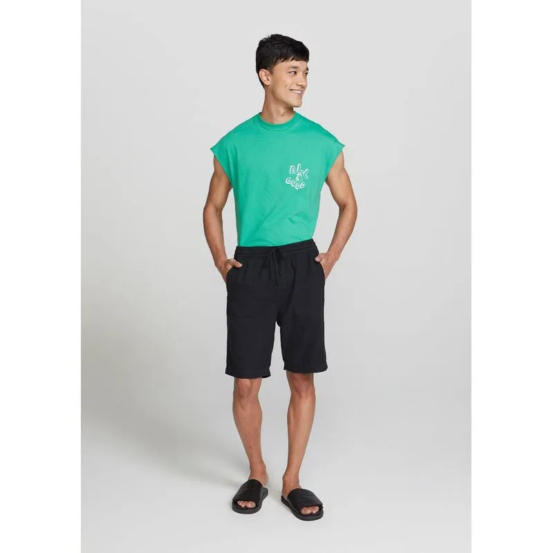 Bermuda Masculina Reta Com Cordão - Preto M